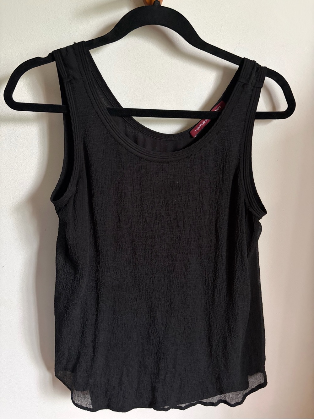 Comptoir des cotonniers Black Sleeveless Tank Top